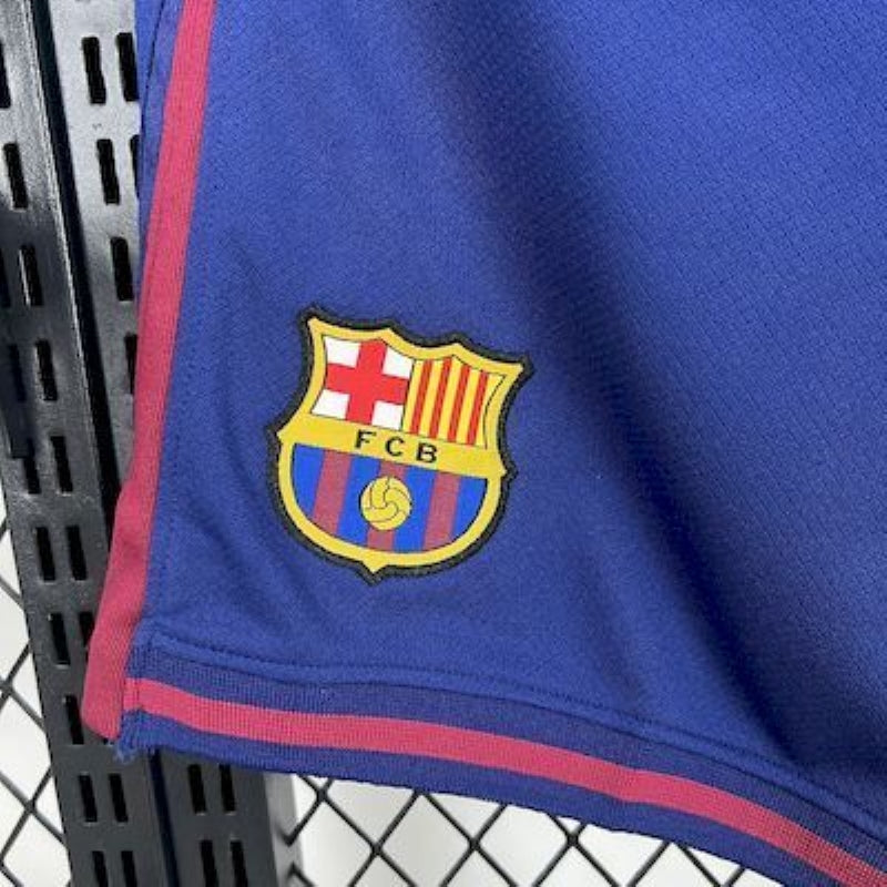 team logo view on the FC Barcelona 25/26 Home Blue Shorts