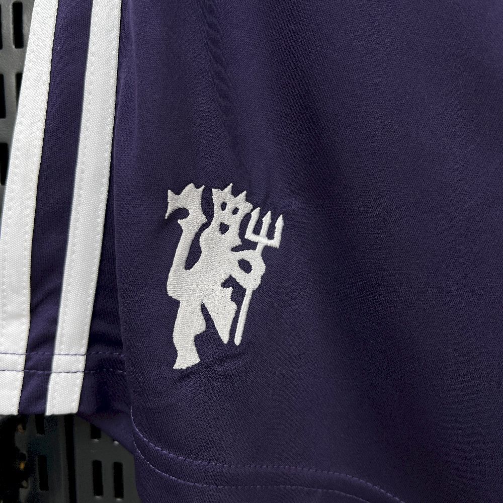 team logo view on the Manchester United 25/26 Away Navy Shorts