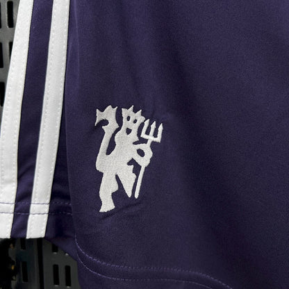 team logo view on the Manchester United 25/26 Away Navy Shorts