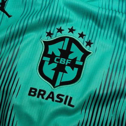 team logo view of the Nike Air Jordan x CBF Brazil Goalkeeper Shirt World Cup 2026