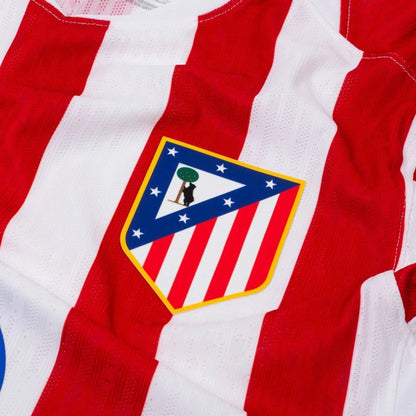team logo view of the Nike Atletico Madrid 2025/26 Home Red & White Jersey
