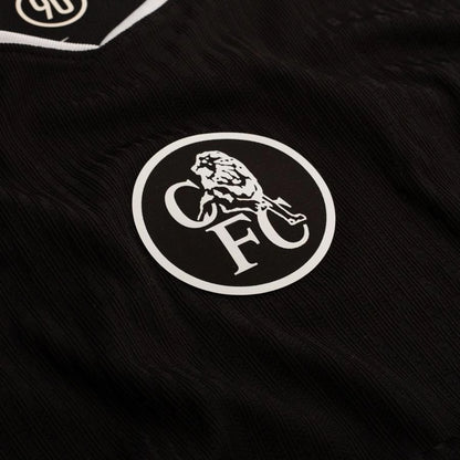 team logo view of the Nike Chelsea 2025/26 Third Black Jersey
