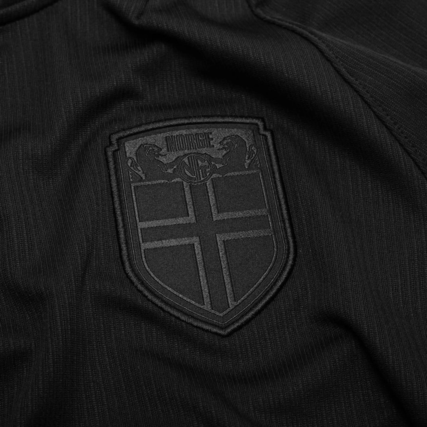 team logo view on the Nike Norway 2026 World Cup Away Black Shirt