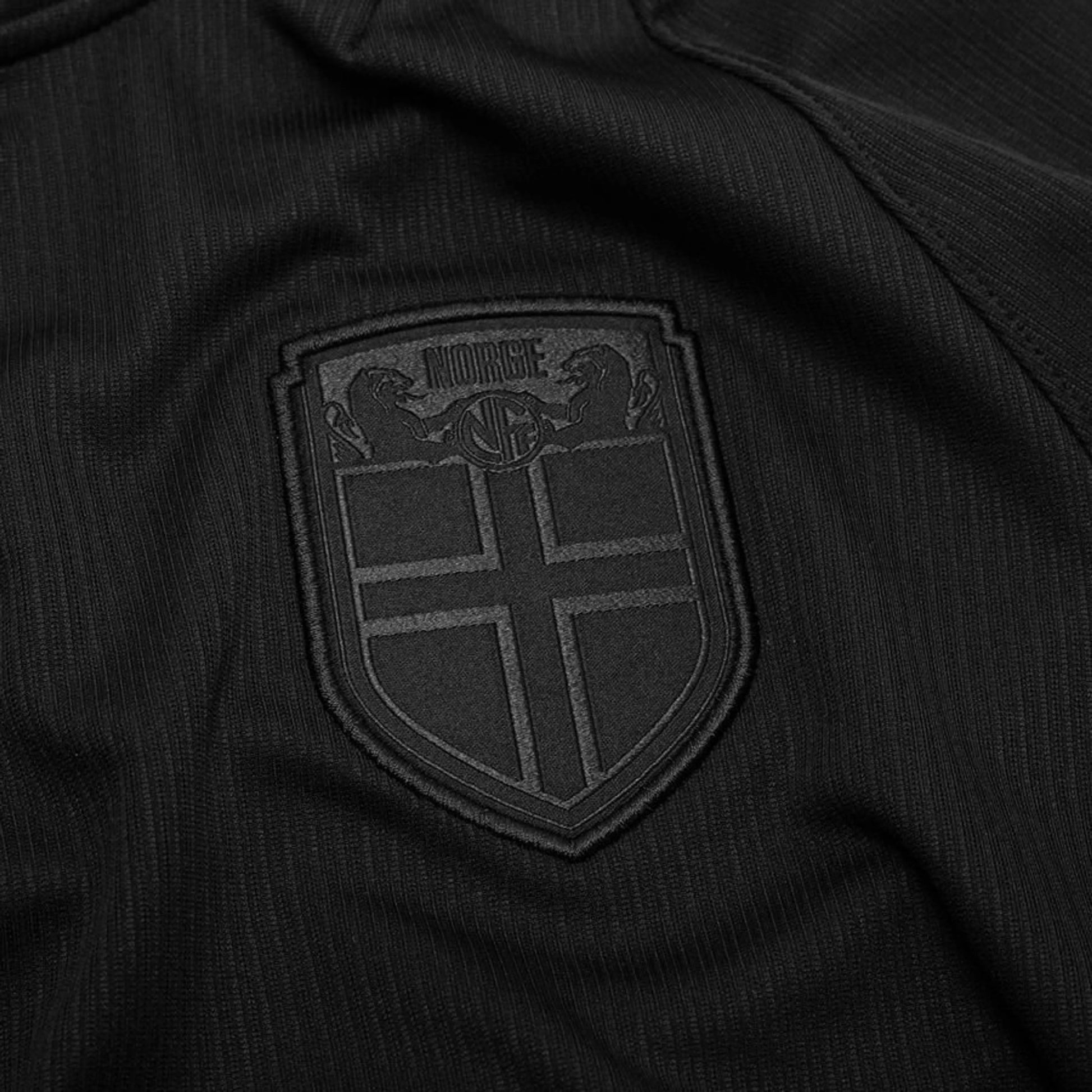 team logo view on the Nike Norway 2026 World Cup Away Black Shirt