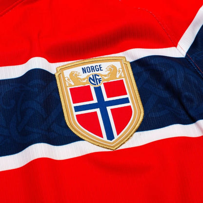 team logo view on the Nike Norway 2026 World Cup Home Red Shirt