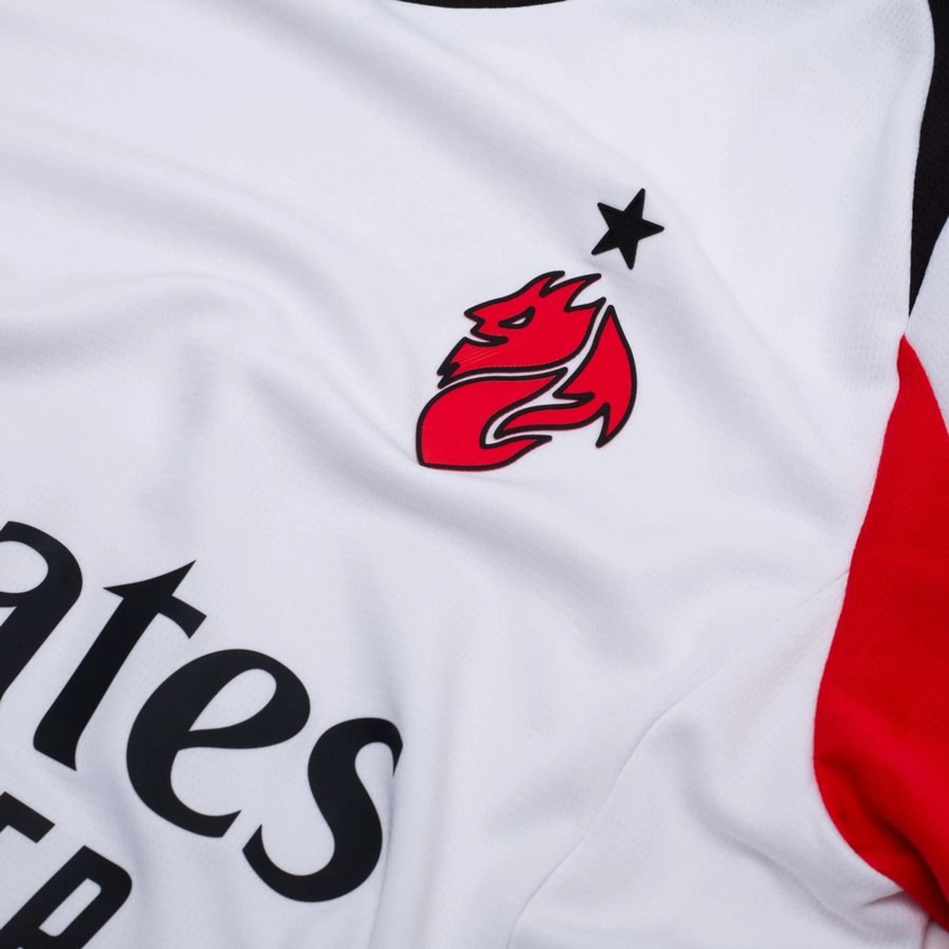 team logo view on the PUMA AC Milan 2025/26 Away White Jersey