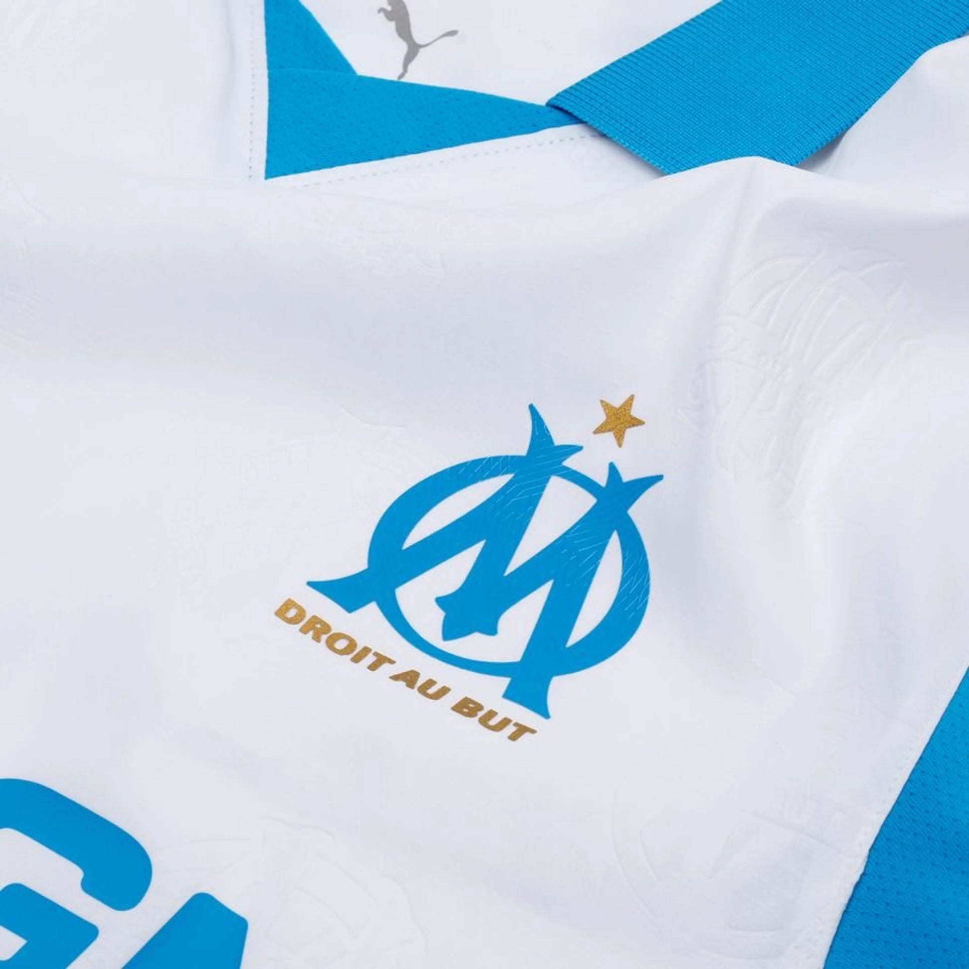 team logo view of the PUMA Marseille 2025/26 Home White Shirt