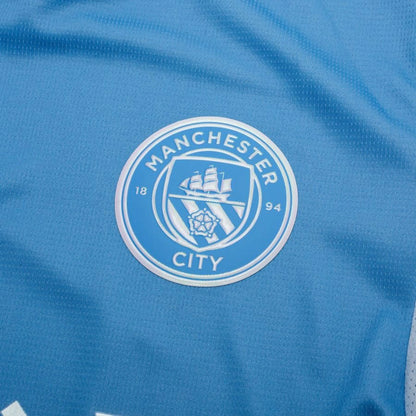 team logo view of the Puma Manchester City Home Long Sleeve Shirt 2026/27 - Blue