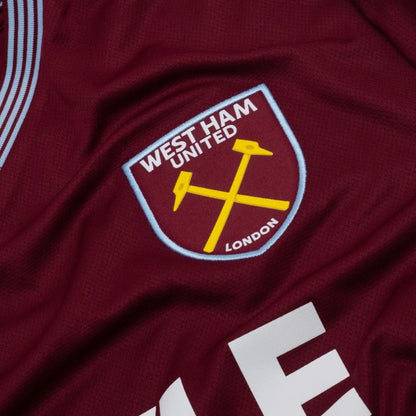 team logo view on the Umbro West Ham United 2025/26 Home Red Shirt