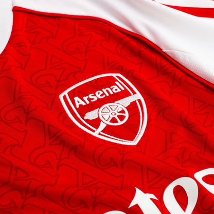 team logo view of the adidas Arsenal Home Shirt 2025/26 Women - Red/White