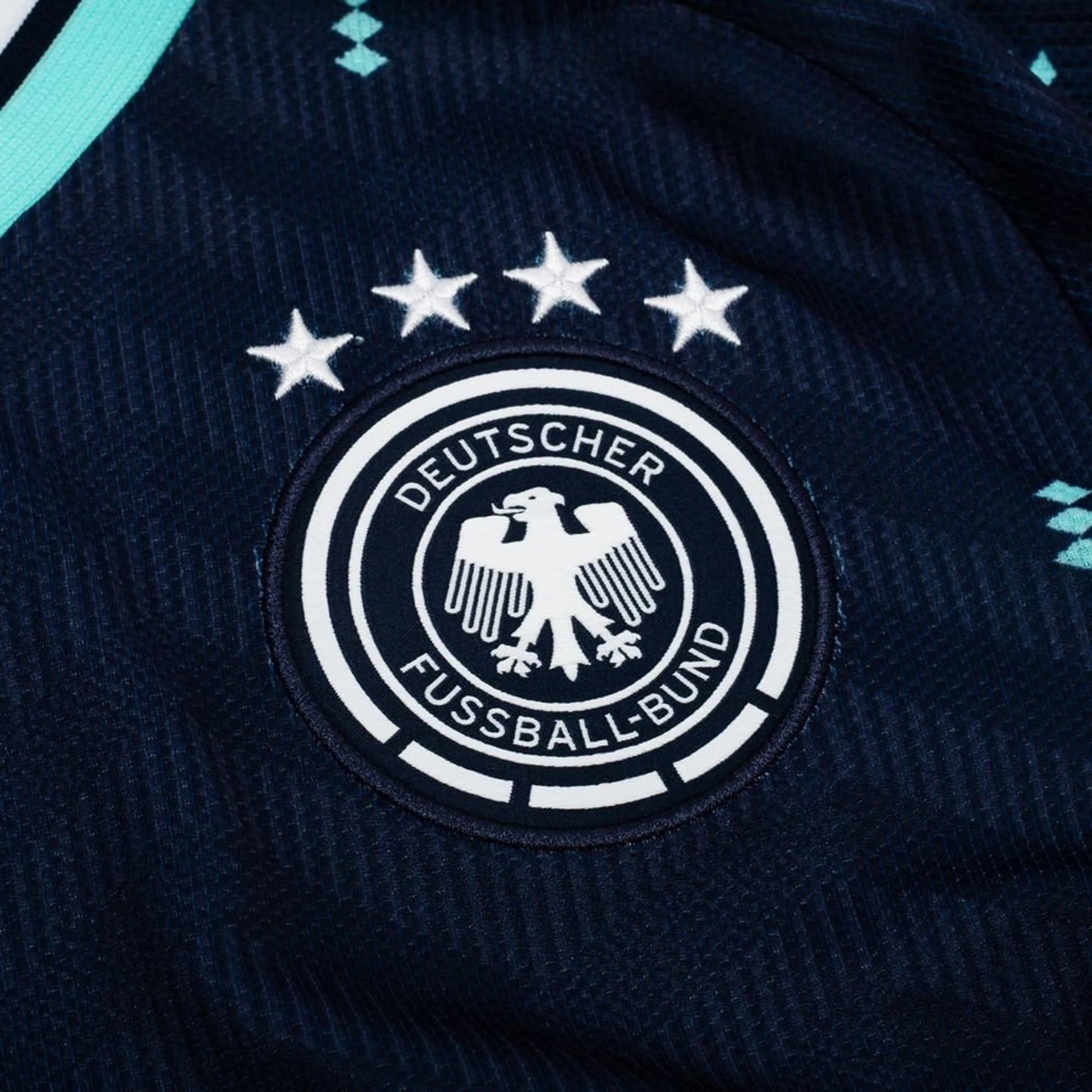 team logo view on the adidas Germany World Cup 2026 Away Shirt