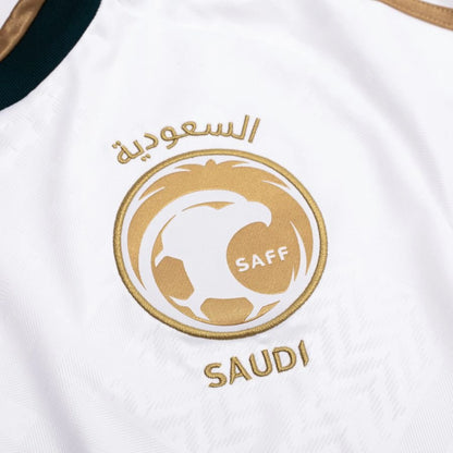 team logo view on the adidas Saudi Arabia World Cup 2026 Away White Shirt