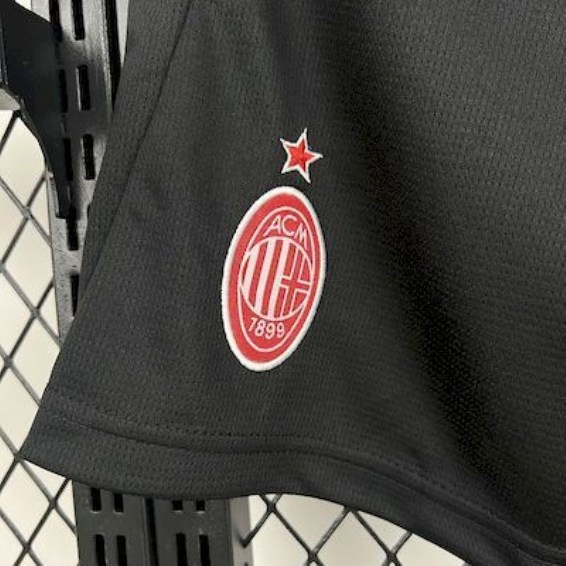 team logo view on the AC Milan 25/26 Home Black Shorts