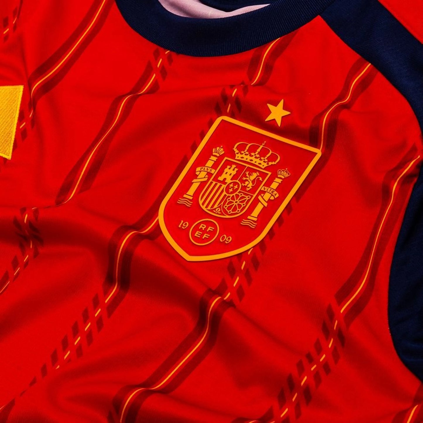 team logo view of the adidas Spain 2026 World Cup Home Long Sleeve Jersey