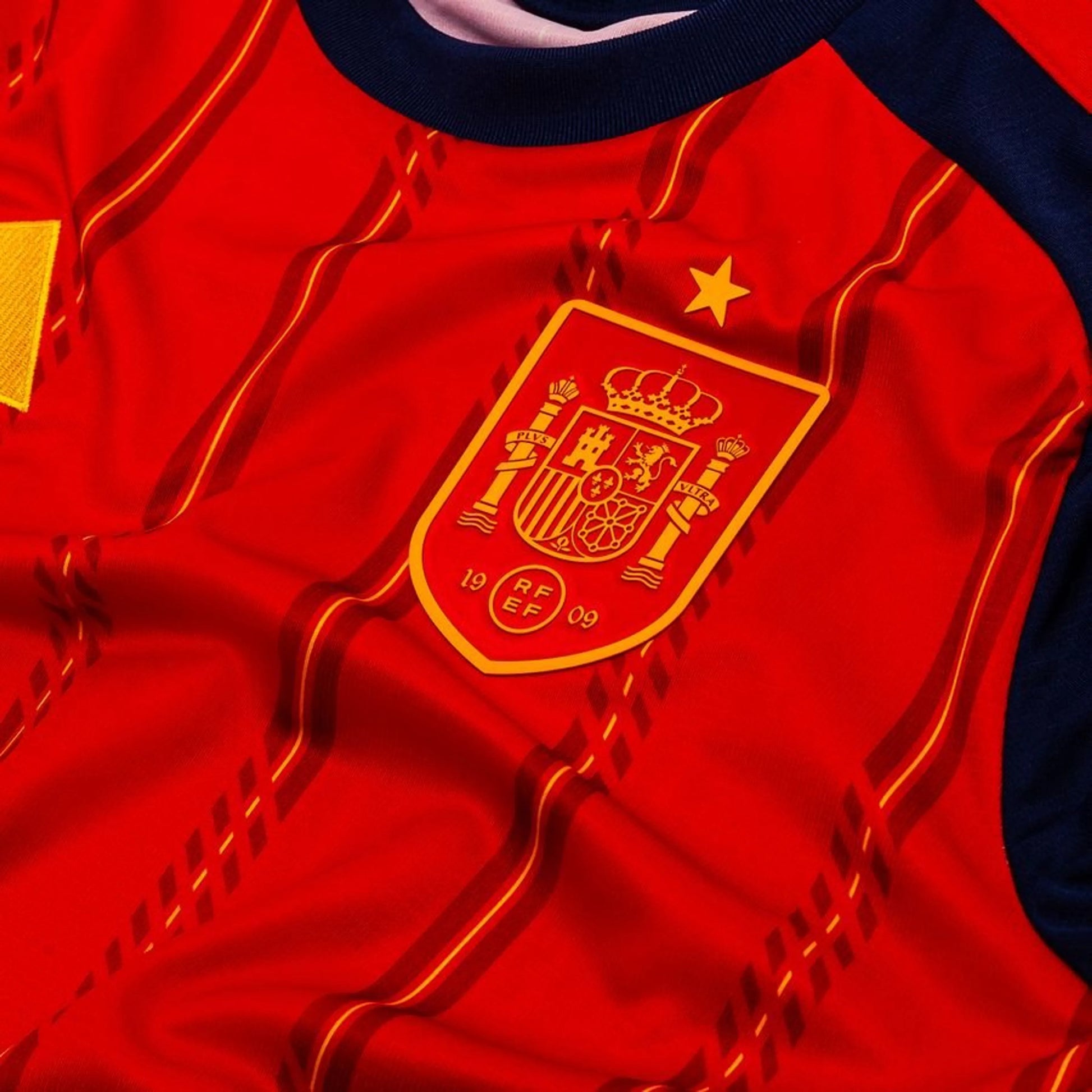 team logo view of the adidas Spain 2026 World Cup Home Long Sleeve Jersey