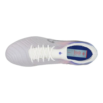 top view of the Nike Tiempo Legend 10 Elite SG-PRO United Chapter 2 in White/Blue