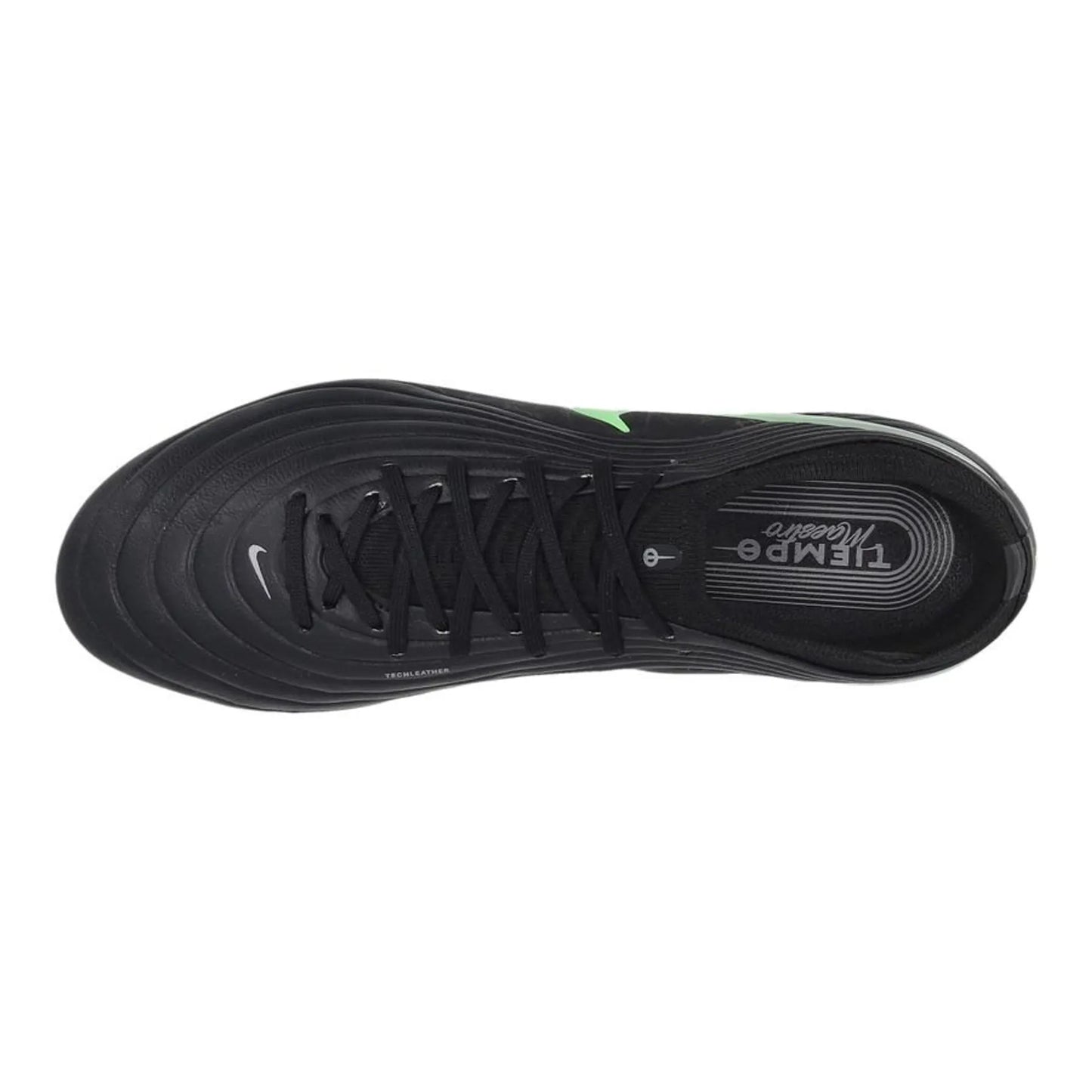 top view of the Nike Tiempo Maestro Elite FG from the Shadow Pack in Black/Green