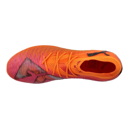 top view of the PUMA Future 8 Ultimate SG in Heat Fire / PUMA Black / Ravish (Hot Pursuit Pack)