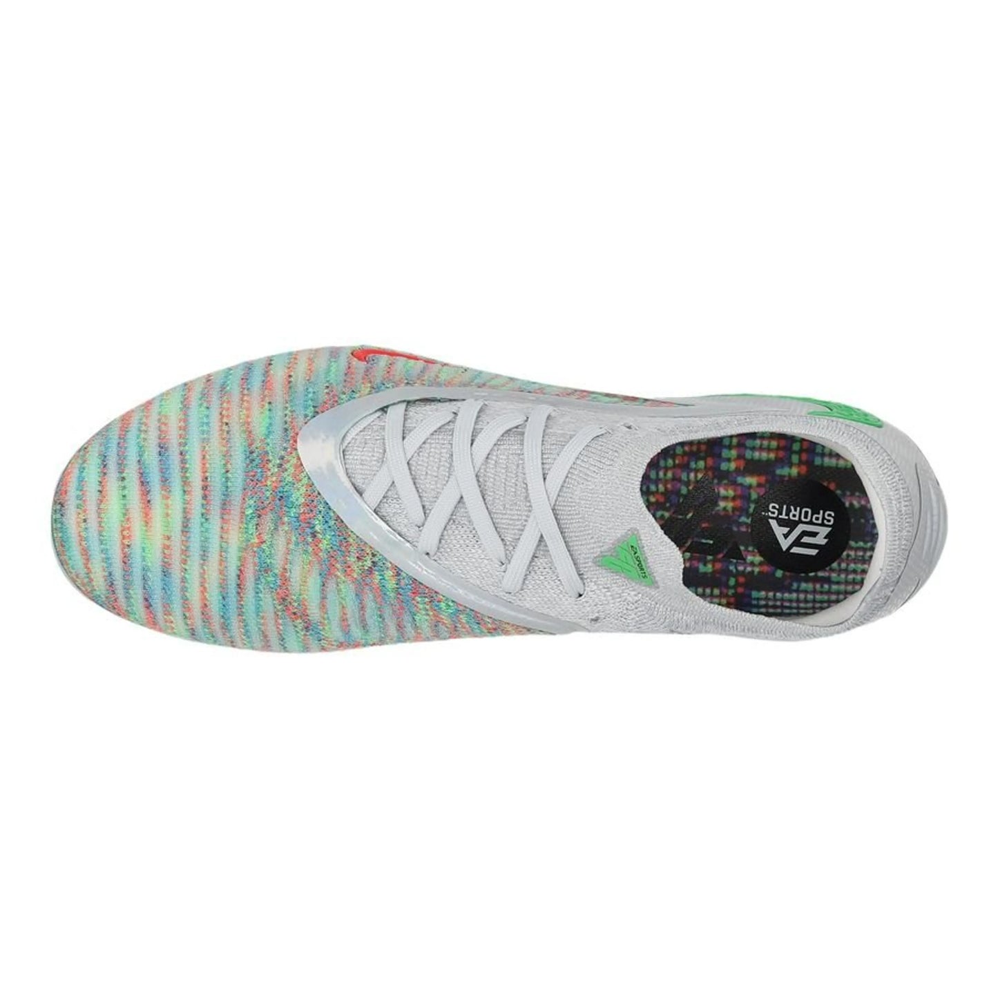 top view of the Nike Phantom 6 Elite Low Cut FG EAFC26 Multicolor/Crimson colorway 