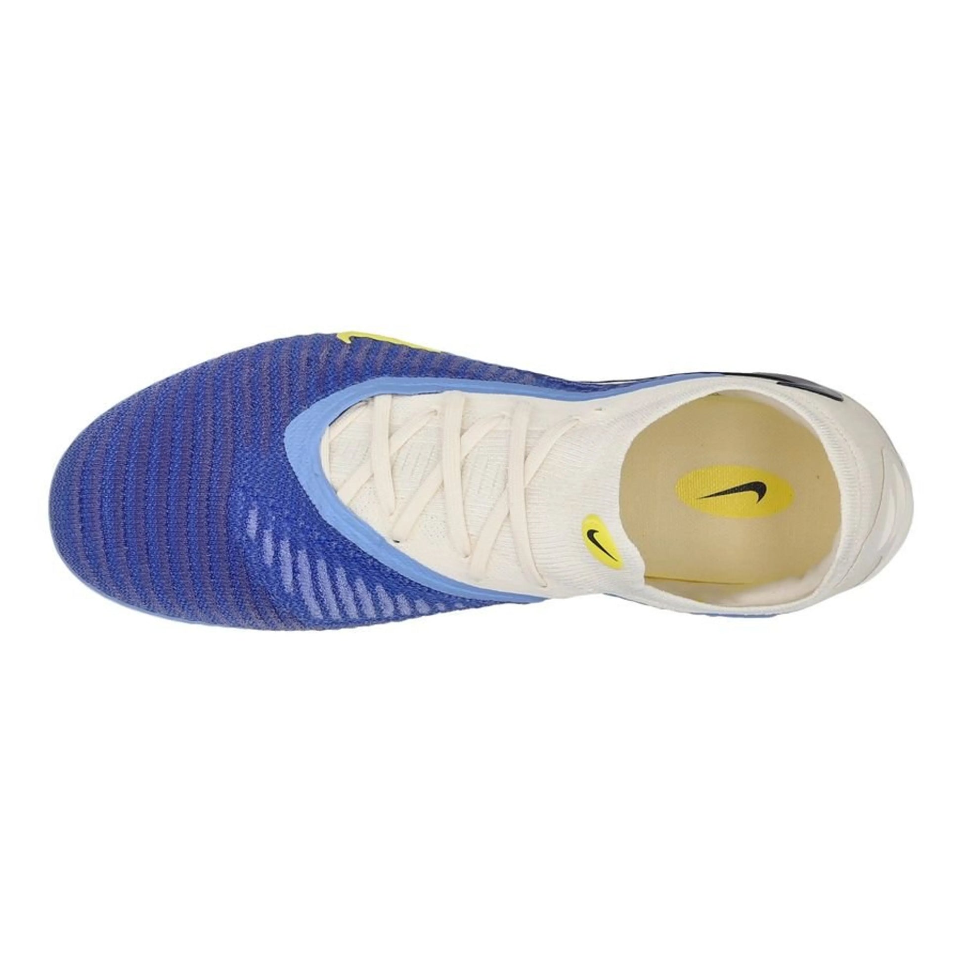 top view of the Nike Phantom 6 Elite Low Cut FG Fear Nothing in Blue/Obsidian colorway