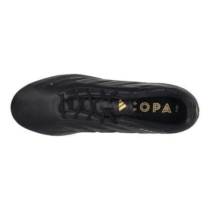 top view of the adidas Copa Pure 2 Elite FG Dark Spark pack in Black/Carbon colorway